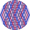thumbnail image 1 of Ahgly Company Machine Washable Indoor Round Transitional Bright Lilac Purple Area Rugs, 5' Round, 1 of 7