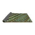 thumbnail image 2 of Ahgly Company Indoor Rectangle Abstract Turquoise Blue Contemporary Area Rugs, 8' x 10', 2 of 4