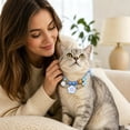 thumbnail image 4 of Pet Collar with Safety Buckle Vibrant Adjustable Beaded Collars for Cats and Puppy Dogs Cute Necklace with Charm Pendant for Small Kitten Puppy Girl Dog XL, 4 of 6