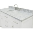 thumbnail image 3 of Ariel H055SCWOVOWHT Bristol 55" Free Standing Single Oval Basin Vanity Set - White, 3 of 7
