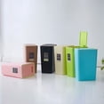 thumbnail image 3 of Trash Bin Press Lid 2.11gal Plastic Garbage Bucket Trash Can Waste Bin for Home, 3 of 10