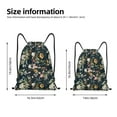 thumbnail image 2 of Sikiie Watercolor Floral Drawstring Backpack Drawstring Bags, Draw String Back Bag for Sports, Gym, Travel, Swimming, Beach-Medium, 2 of 6