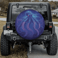 thumbnail image 2 of Lotusprinthandmade Octopus Print Spare Tire Cover Without Backup Camera Hole 6 Sizes (33 in.), octopus design car tire cover, octopus themed spare tire cover, 2 of 6