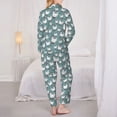 thumbnail image 6 of Goofa Funny Chicken Printed Women’s 2 Piece Pajama Set Super,Pajamas Women's Long Sleeve Sleepwear Soft Button Down Loungewear Pjs Lounge Set Nightwear-Small, 6 of 9