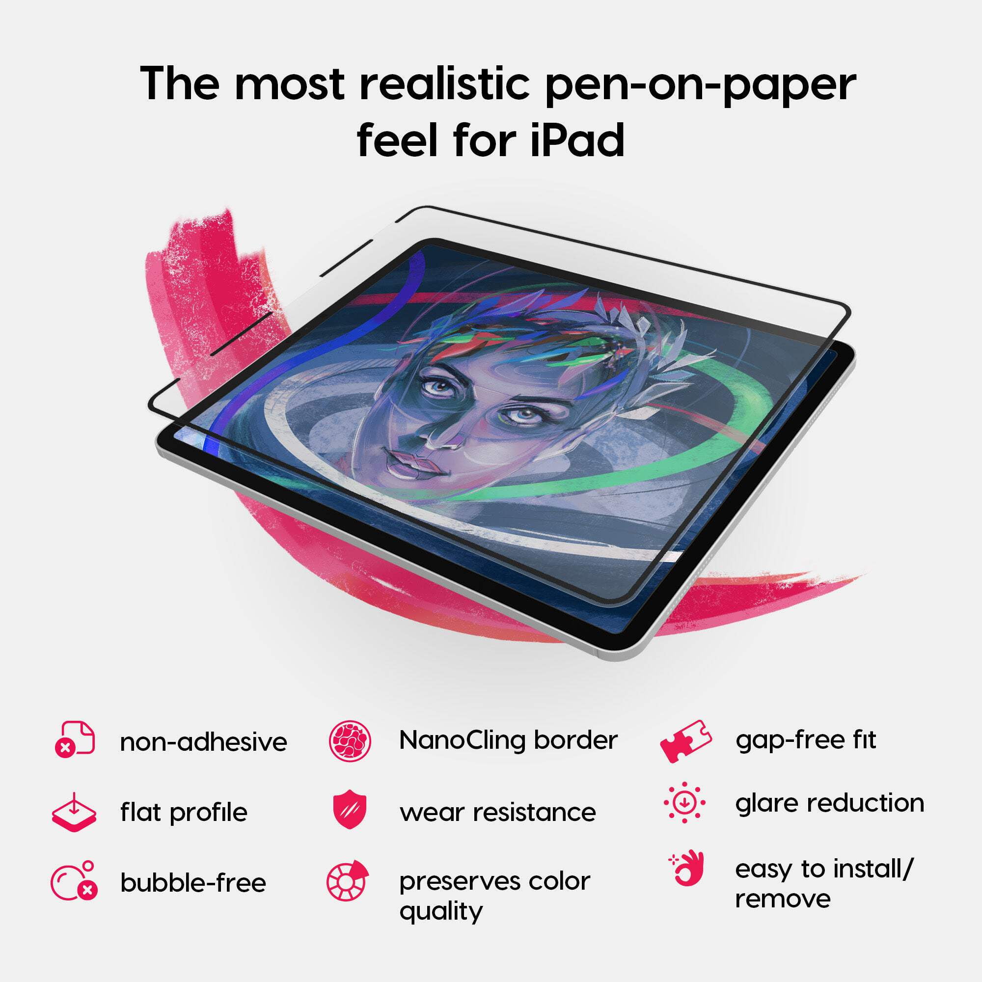 Astropad Rock Paper Pencil 2 – Paper Screen Protector for iPad Pro 11 inch (M4, 2024) + Apple Pencil Tips Replacement 2 Pack – Apple Pencil 1st and 2nd Gen