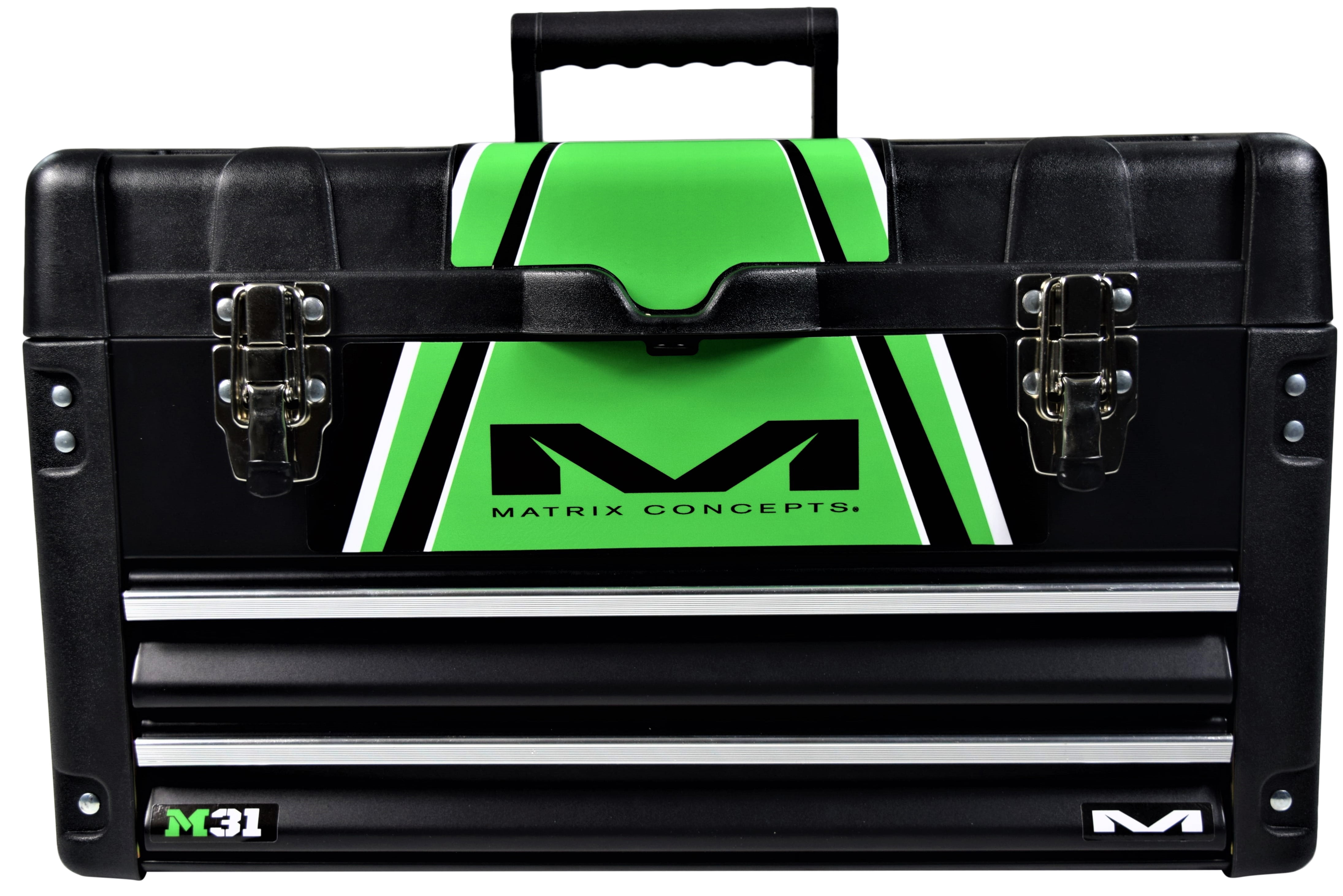 Matrix Concepts M31-405 M31 WORX 2 Drawer Tool Box Black/Green ...