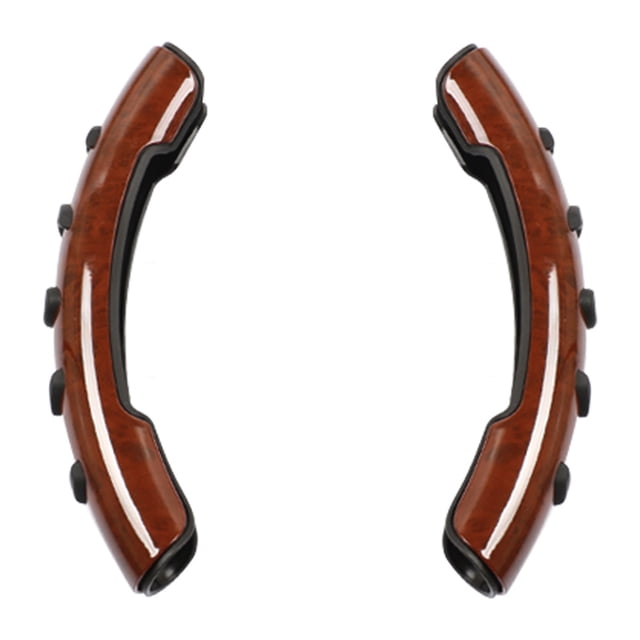 Para Coche Accesorios interiores de la cubierta del refuerzo del volante del coche (grano de madera de melocotón)