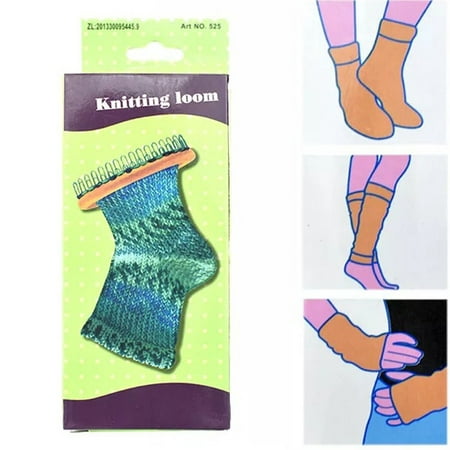 Knitting Loom Set Needle Hat Weaving Tools DIY Scarf Sock Weaver Sewing ...