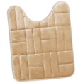 thumbnail image 1 of Clara Clark Bathroom Rugs, Velvet Memory Foam Bath Mat, Ultra Soft Non Slip and Absorbent - Tiled - Contour - Beige, 1 of 6