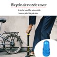 thumbnail image 3 of Tapa de válvula de neumático de aleación de aluminio de ciclo, piezas de repuesto, tapas de reparación, conjunto de llanta de rueda, suministros para coche, motocicleta, azul claro, 2X Inevent OD003483-01, 3 of 7