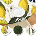 thumbnail image 4 of Yellow Lemon Fruit Berries Beige Pattern Round Fitted Tablecloth with Elastic Edge,Dining Table Cover Waterproof,Outdoor Round Tablecloth for Camping,Dining,Indoor and Outdoor, 4 of 7