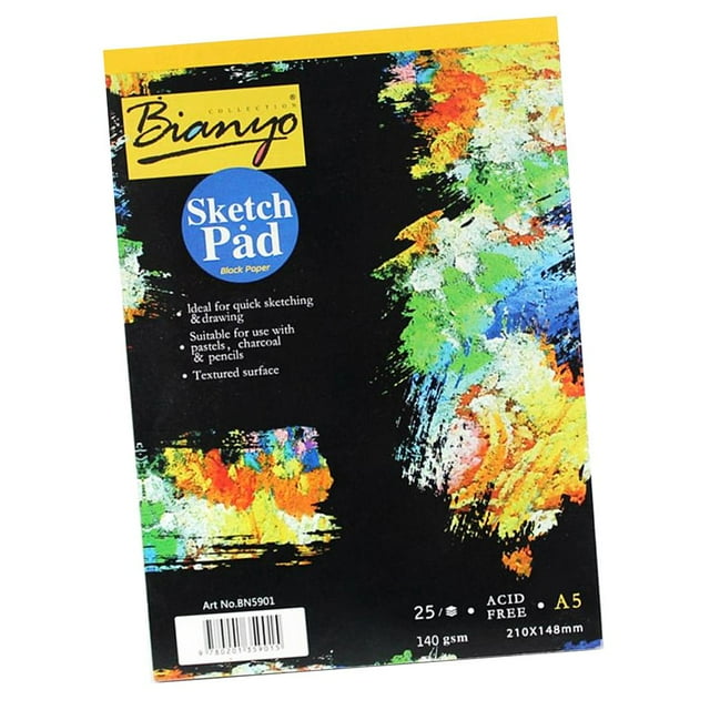 1 Piece Cuaderno Atractivos de Papel Bosquejo de Papel Negro para Dibujar Pintura de DIY Macarena Sketch Graffiti Notebook