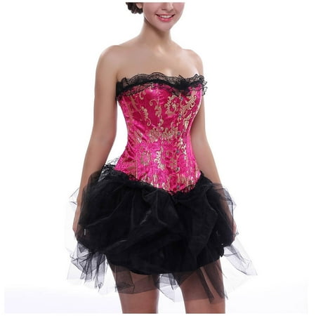 Aofany Women s Shapewear Bodysuit Vintage Lace Up Corset Tops Corsets Lingerie Bodyshaper Bra Body Top