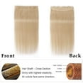 thumbnail image 5 of MY-LADY 10''-24'' 5 Clips in Human Hair Extensions Thick Real Natural Hair Pieces 100% Full Head Remy Hair 16inch #613 Bleach Blonde(Heavy), 5 of 8