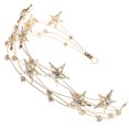 thumbnail image 1 of Diadema elegante con forma de estrella de cristal para boda., 1 of 5
