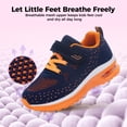 thumbnail image 4 of JOYFON Kids Shoes for Boys Girls Children Tennis Sports Athletic School Running Sneakers OrangeBlue Little Kids Size 11.5, 4 of 6