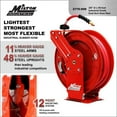 thumbnail image 5 of Milton Air Hose Reel w/ Auto- Retractable Steel Dual Arm, 3/8" MNPT x 50 ft. Hybrid Rubber Hose - 300 Max PSI, 5 of 7