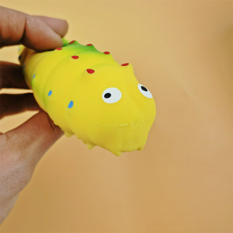 Sensory Caterpillar Soft Squeaky Natural Rubber Non-Toxic Dog Toy –  DogToyStuffz