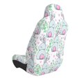 thumbnail image 3 of Picia Rabbit Back View Print Waterproof Sweating Car Seat Cover for Post Gym Workout, Running, Beach and Hiking, Universal Fit Anti-Slip Bucket Seat Protector, 3 of 5