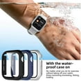 thumbnail image 6 of Comvin 3 Pack Compatible with Apple Watch Case 45mm  41mm 44mm 40mm with Screen Protector, Full Protective Waterproof PC Bumper Cases Cover for iWatch SE Series 8 7 6 5 4, 6 of 8