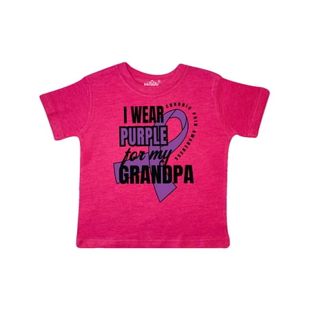 

Inktastic Chronic Pain I Wear Purple For My Grandpa Gift Toddler Boy or Toddler Girl T-Shirt