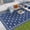 blue, variant on COZONY 8'x10' Outdoor Rug, Reversible Waterproof Plastic Straw Patio Mat, Large RV Camping Rug with Geometric Design for Deck, Bueyard, Beach
