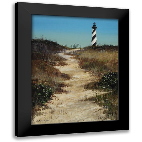Bansemer, Roger 12x14 Black Modern Framed Museum Art Print Titled - Cape Hatteras Path