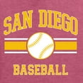 thumbnail image 6 of Wild Bobby City of San Diego Baseball Fantasy Fan Sports Men's T-Shirt, Vintage Heather Red, 4X-Large, 6 of 6