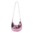 thumbnail image 1 of Bolsa bandolera de moda para mujer de media luna simple para regalo de cumpleaños (rosa) JShteea Para Estrenar, 1 of 9