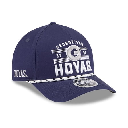 Men's New Era Navy Georgetown Hoyas Historic March Madness 9FORTY M-Crown Adjustable Hat