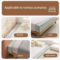 Bed Wedge for Mattress Headboard Wall, Soft Bed Headboard Pillow,Wall Gap Filler,Rectangle Thick Foam Gap Filler,Washable Cover for Bed/Headboard/Wall