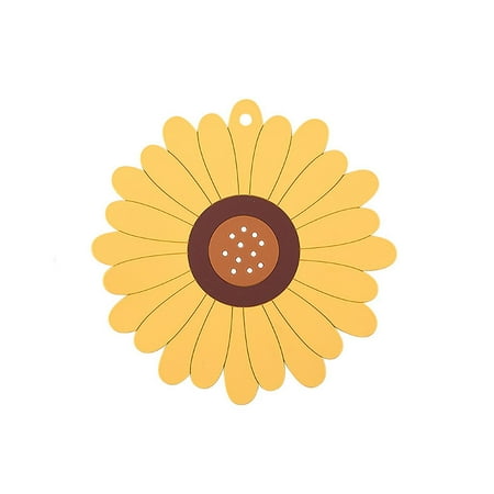 

Table Mat Placemats Sunflower Non-slip Heat Insulation Soft Waterproof Mat Yellow S