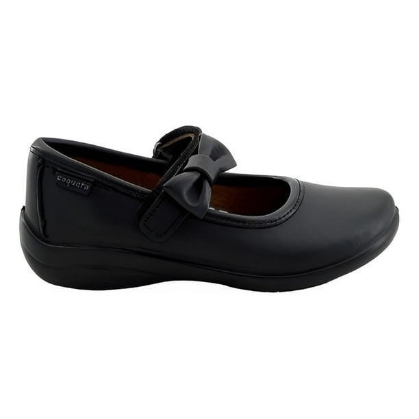 Zapato Escolar Coqueta para niña en piel Cindy con moño decorativo