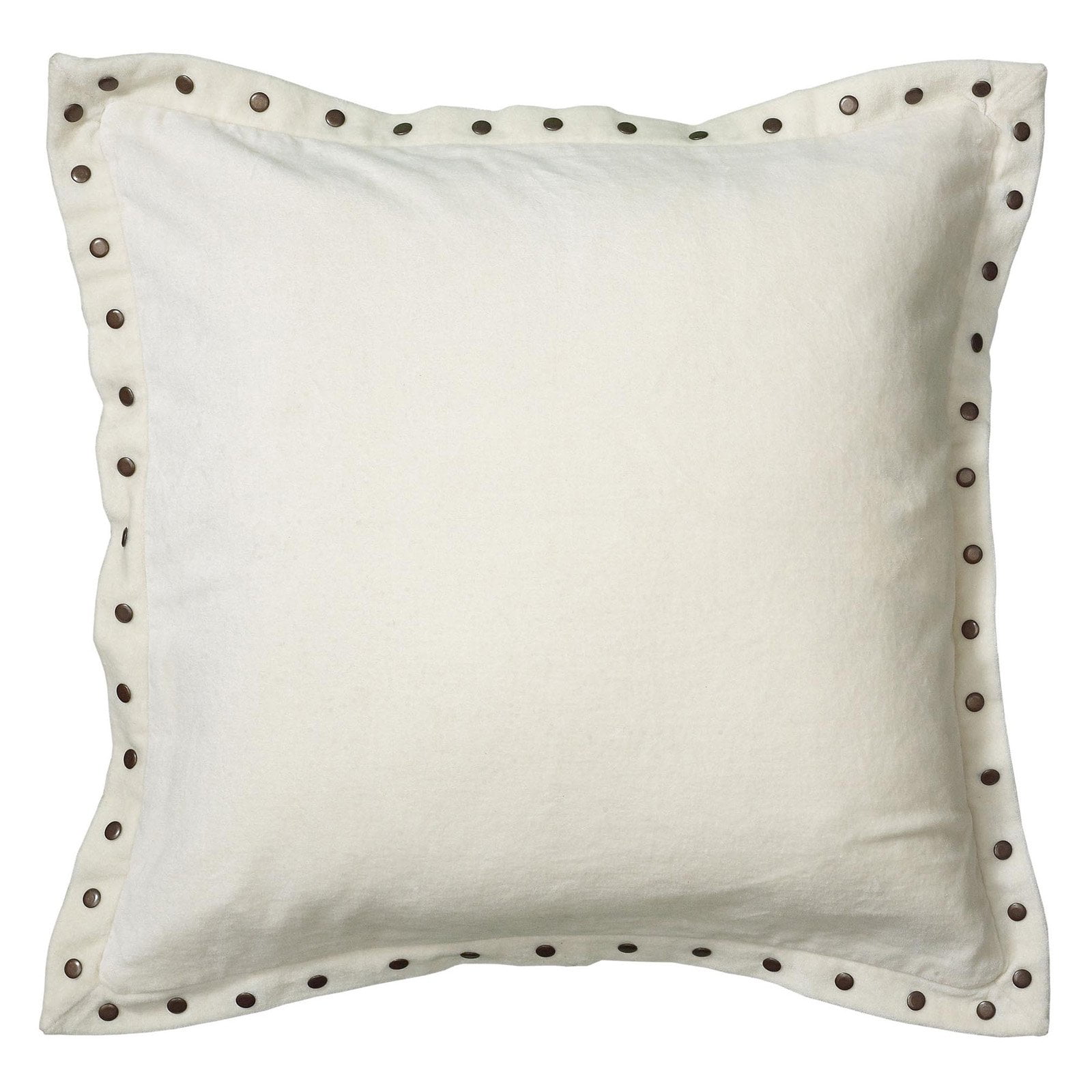 Rizzy Home Velvet With Antique Br Metal Studs On Rizzy Home Velvet With Antique Br Metal Studs On Decorative Throw Pillow 18 X White