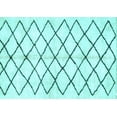 thumbnail image 1 of Ahgly Company Indoor Rectangle Solid Light Blue Modern Area Rugs, 8' x 10', 1 of 4