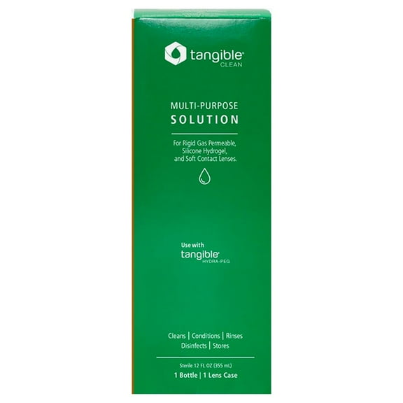 Tangible Clean - Scleral and Contact Lens Multi-Purpose Solution (12oz (354mL))
