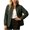 Army Green, variant on Womens Windbreaker Jacket Outdoor Stand Collar Zip Up Straight Relaxed Rain Jacket with Pockets Trendy Hiking Sports Raincoat for Daily Wear Gray XL