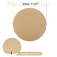 thumbnail image 2 of Uxcell 5pcs 12 Inch Wood Circles for Crafts, 0.12 Inch Thick Unfinished Blank Wooden Rounds Slice Cutouts, 2 of 7