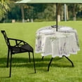 thumbnail image 7 of Coolnut 60" Lavender Outdoor Tablecloth with Umbrella Hole and Zipper, Waterproof Round Tablecloth for Party,Patio,Picnic,Holiday Dinner,Summer, 7 of 7