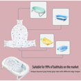 thumbnail image 5 of Hamaca de baño, alfombrilla de baño para bebé, soporte de asiento de baño ajustable antideslizante, cojín de baño de tela de malla doble, accesorios antideslizantes para niños (blanco) -, 5 of 5