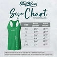 thumbnail image 4 of Shop4Ever Women's Baseball Shamrock Charm St. Patrick's Day Sports Racerback Tank Top X-Large Kelly Green, 4 of 5