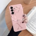 thumbnail image 3 of Letter Flower Phone Case For Samsung Galaxy S23 S 23 Plus Shockproof TPU Bumper Soft Silicone Cover For Samsung S23 Ultra Fundas, 3 of 5