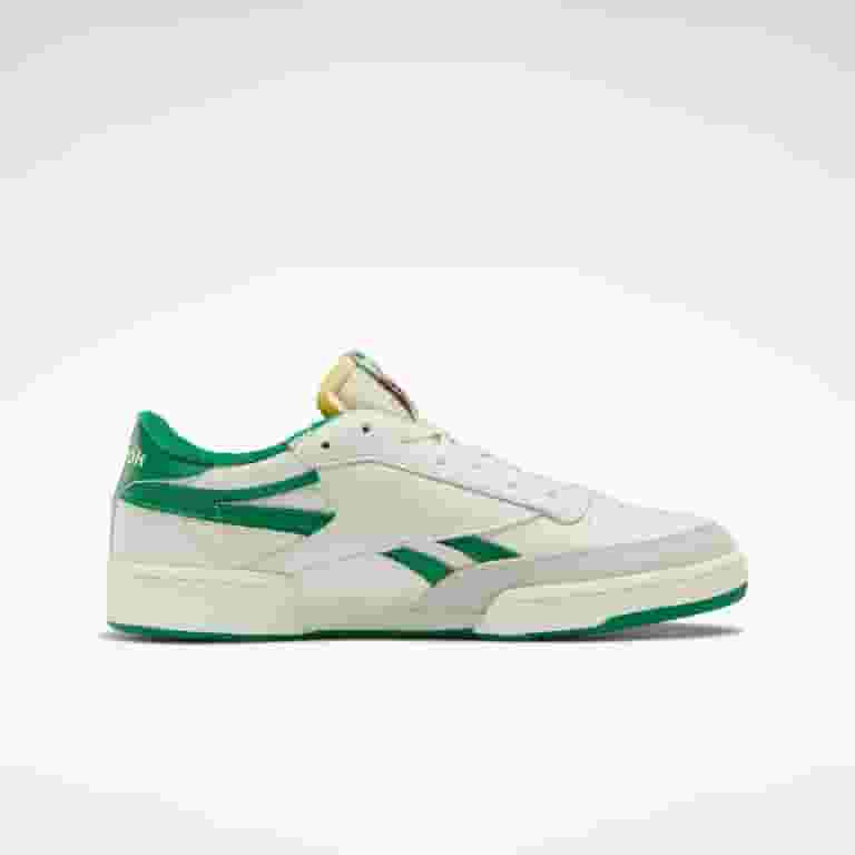 REEBOK★CLUB C REVENGE★兼用★CHALK/PAPER WHITE/GLEN GREEN Reebok Club C Revenge Classic Women's Sneaker 8.5 Chalk