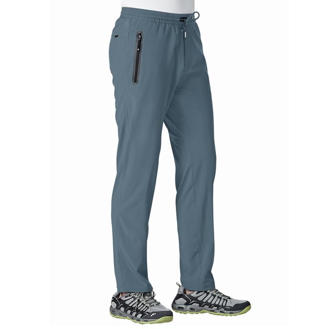 Pantalones TBMPOY para hombre, viajes, senderismo, secado rápido, cortavientos, color azul XXL