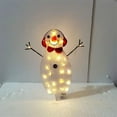 2022 Christmas Lighting Snowman Outdoor Yard Decoration 20 Lights Lit Snowman Home with Battery