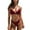Wine Red, variant on Ashirexll Bathing Suit for Women Two Pieces Bikini Set Solid Padded Push up Swimwear Swimsuit Womens Bathing Suits Womens Swimsuits Bikini Swimsuit Wine Red L