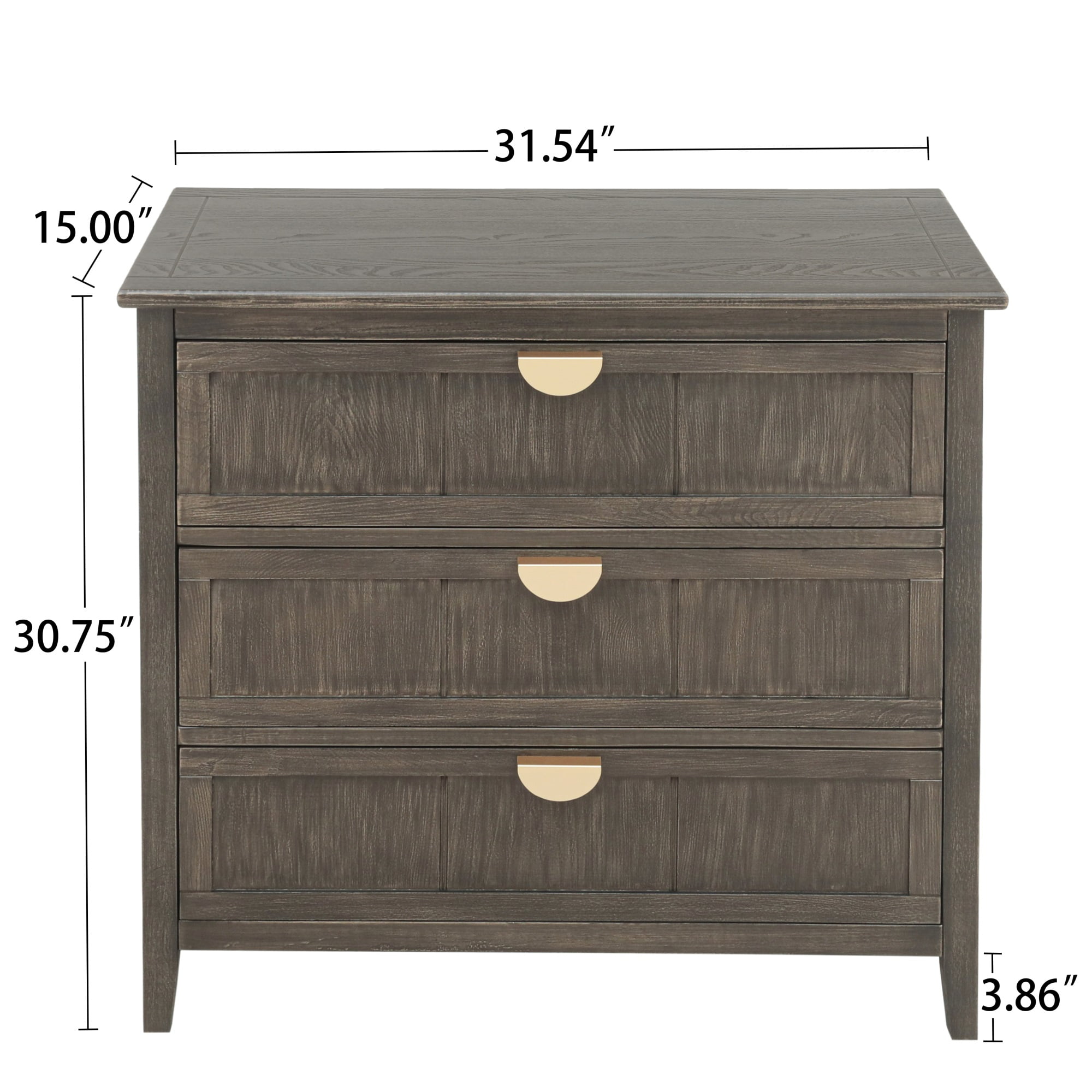 Resenkos Rustic Wood Dresser for Bedroom with 3 Drawers, Metal Handle Storage Nightstand, Olive Green Finish Resenkos Rustic Wood Dresser for Bedroom with 3 Drawers, Metal Handle Storage Nightstand, Olive Green Finish