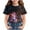 Black, variant on AUNVITO Kids' Galaxy Print Tee | Short Sleeve Round Neck | 3-14Y Unisex | Summer Casual Top
