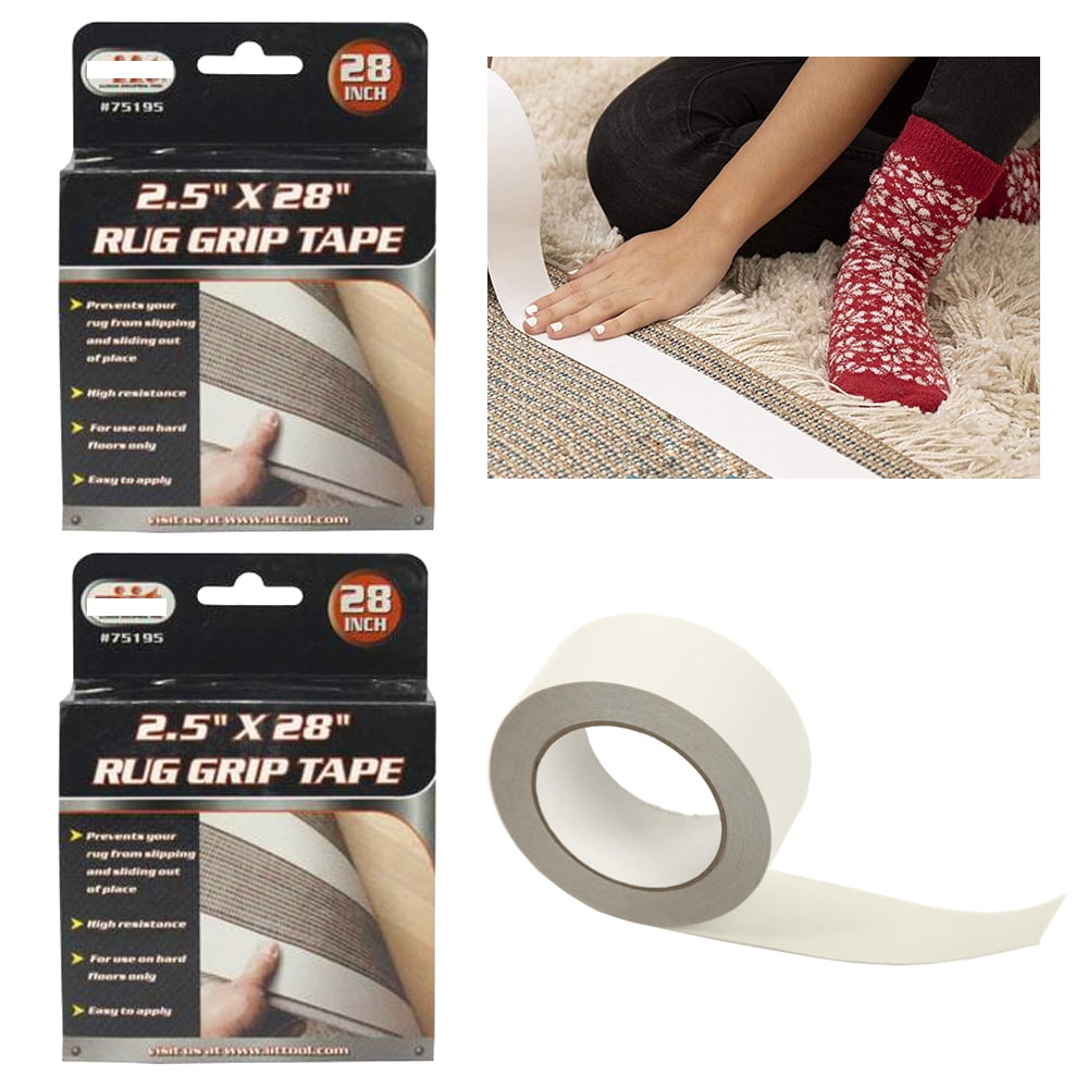 2 Rolls Rug Grip Tape Mat NonSlip Gripper Carpet All Floor Type Anti