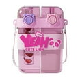 thumbnail image 2 of Large Capacity Double Drinking Cup With Compartments Pink (3D) A, 2 of 9